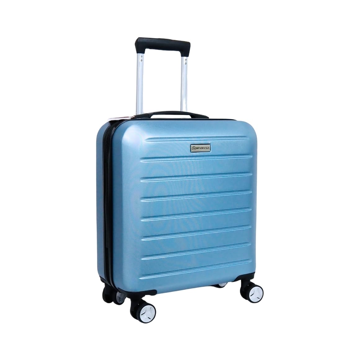 Spacewalk Cadillac Hard Case ABS Luggage, Airline-Approved Cabin Suitcase, 42ltr, 8 Spinner Wheels, Anti-Theft Zip, TSA Lock, Durable & Lightweight, 3-Years Warranty