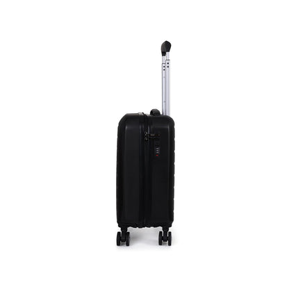 Spacewalk Cadillac Hard Case ABS Luggage, Airline-Approved Cabin Suitcase, 42ltr, 8 Spinner Wheels, Anti-Theft Zip, TSA Lock, Durable & Lightweight, 3-Years Warranty