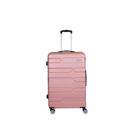 Spacewalk Tokyo Hard Luggage, 76L, Medium, Smooth 8 Spinner Wheels, Durable Hard Case ABS Material, Anti-Theft Zip, TSA Lock, Lightweight, Ergonomic Telescopic Handle, 3-Year Warranty