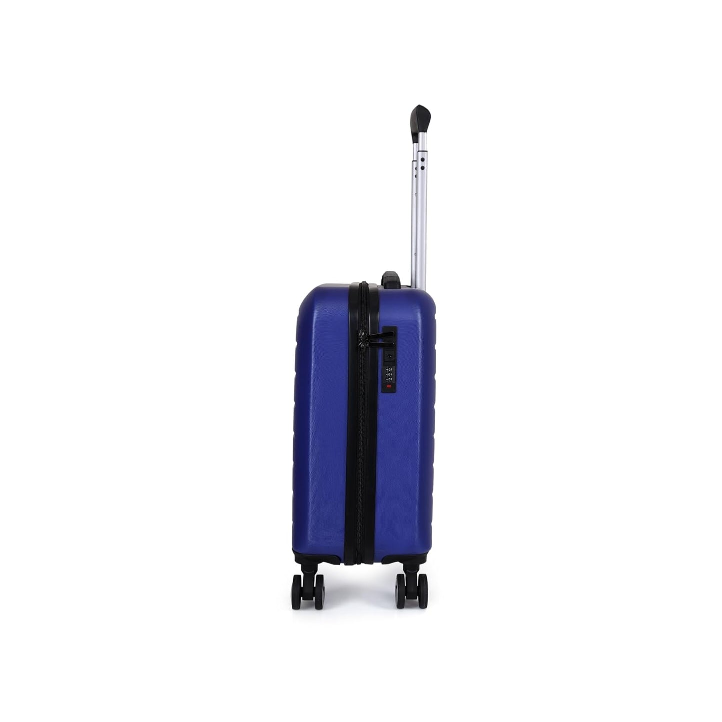 Spacewalk Cadillac Hard Case ABS Luggage, Airline-Approved Cabin Suitcase, 42ltr, 8 Spinner Wheels, Anti-Theft Zip, TSA Lock, Durable & Lightweight, 3-Years Warranty