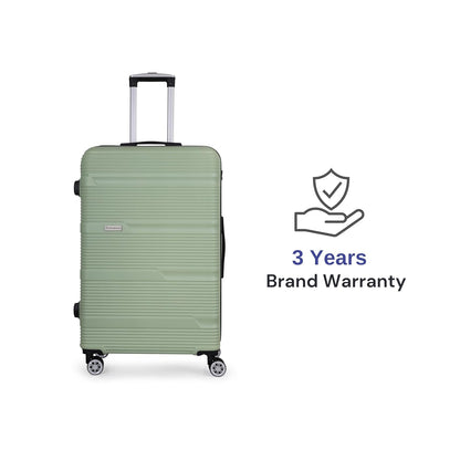 Spacewalk Gloster Hard Luggage, 76L, Medium, Smooth 8 Spinner Wheels, Durable Hard Case ABS Material, Anti-Theft Zip, TSA Lock, Lightweight, Ergonomic Telescopic Handle, 3-Year Warranty