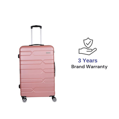 Spacewalk Tokyo Hard Luggage, 76L, Medium, Smooth 8 Spinner Wheels, Durable Hard Case ABS Material, Anti-Theft Zip, TSA Lock, Lightweight, Ergonomic Telescopic Handle, 3-Year Warranty