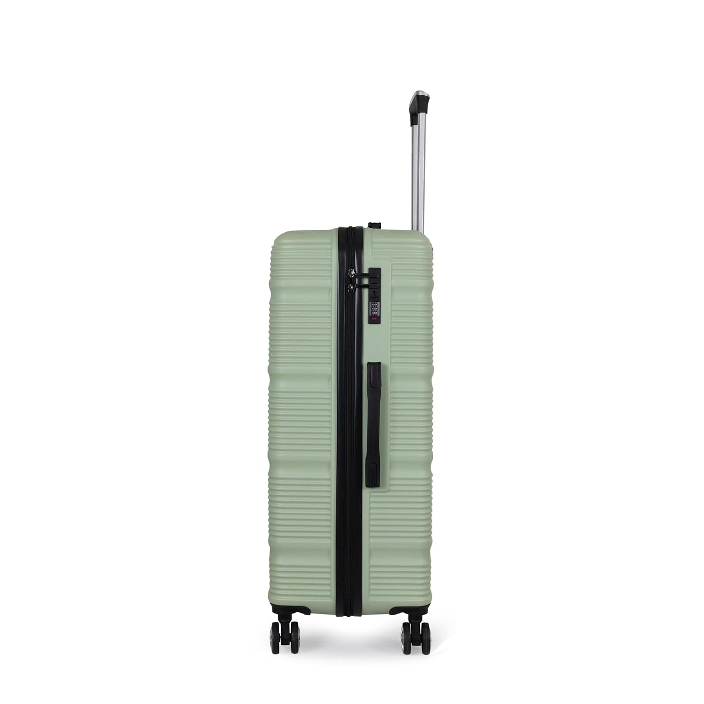 Spacewalk Gloster Hard Case ABS Luggage, 107L, Large, 8 Spinner Wheels, TSA Lock, Anti-Theft Zip, Lightweight & Durable, 3-Year Warranty, Made in India