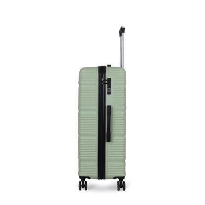 Spacewalk Gloster Hard Case ABS Luggage, 107L, Large, 8 Spinner Wheels, TSA Lock, Anti-Theft Zip, Lightweight & Durable, 3-Year Warranty, Made in India