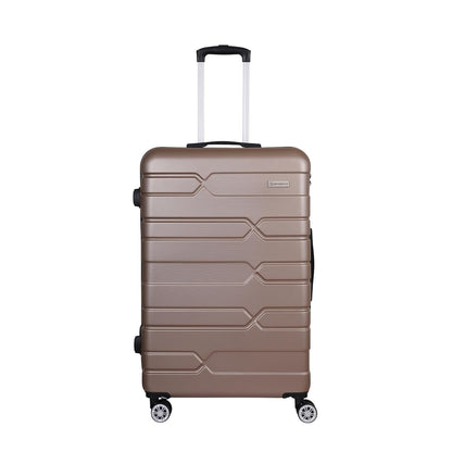 Spacewalk Tokyo Hard Case ABS Luggage, 107L, Large, 8 Spinner Wheels, TSA Lock, Anti-Theft Zip, Lightweight & Durable, 3-Year Warranty, Made in India