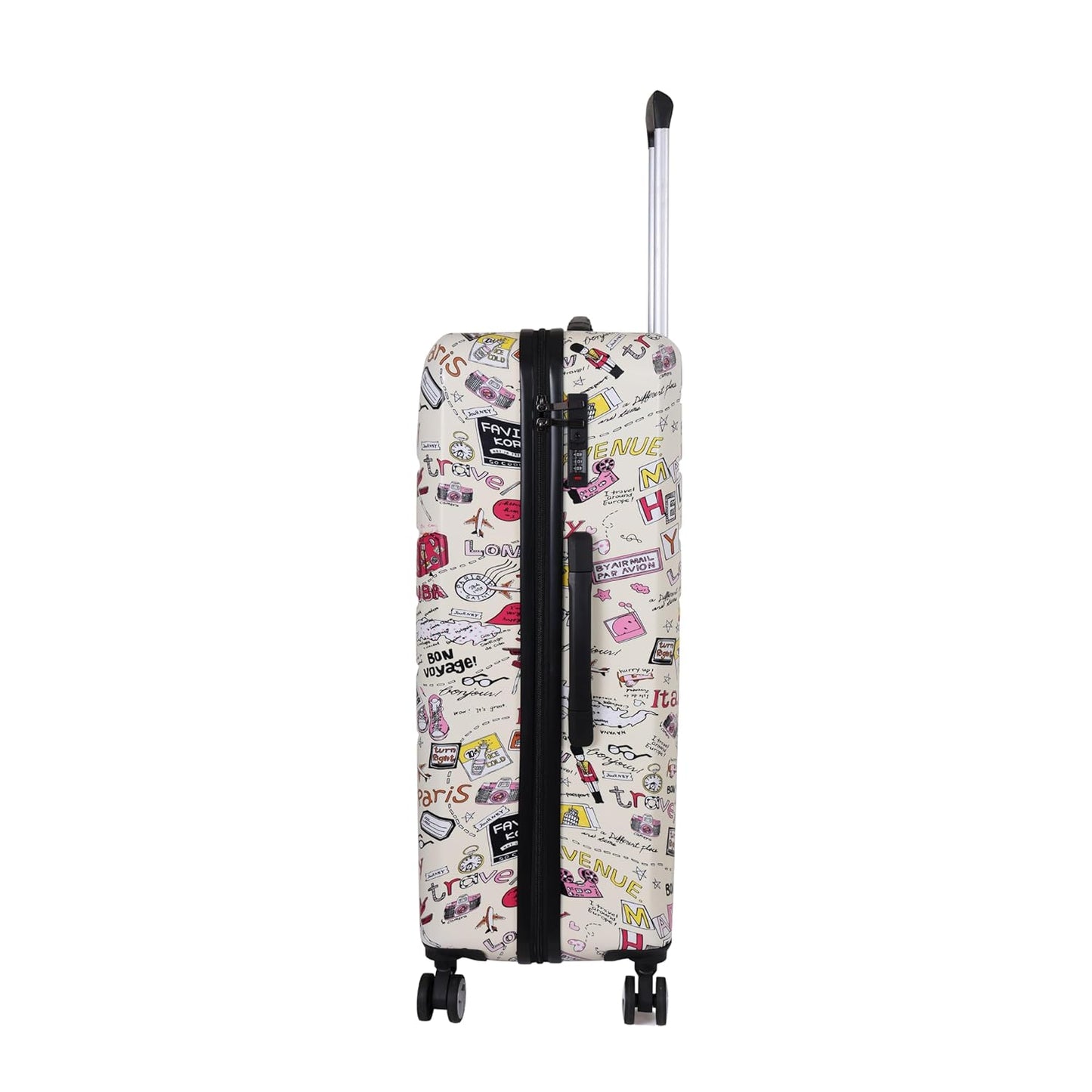Spacewalk Cadillac Special Edition Hard Case Polycarbonate Luggage, Set of 3 (S, M, L), 8 Spinner Wheels, TSA Lock, Anti-Theft Zip, Lightweight & Durable (3-Year Warranty)