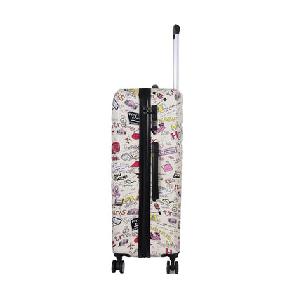 Spacewalk Cadillac Special Edition Hard Case Polycarbonate Luggage, Set of 3 (S, M, L), 8 Spinner Wheels, TSA Lock, Anti-Theft Zip, Lightweight & Durable (3-Year Warranty)