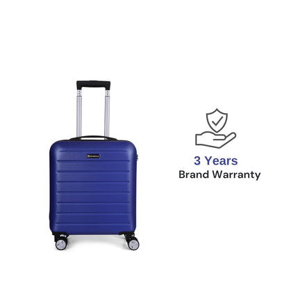 Spacewalk Cadillac Hard Case ABS Luggage, Airline-Approved Cabin Suitcase, 42ltr, 8 Spinner Wheels, Anti-Theft Zip, TSA Lock, Durable & Lightweight, 3-Years Warranty