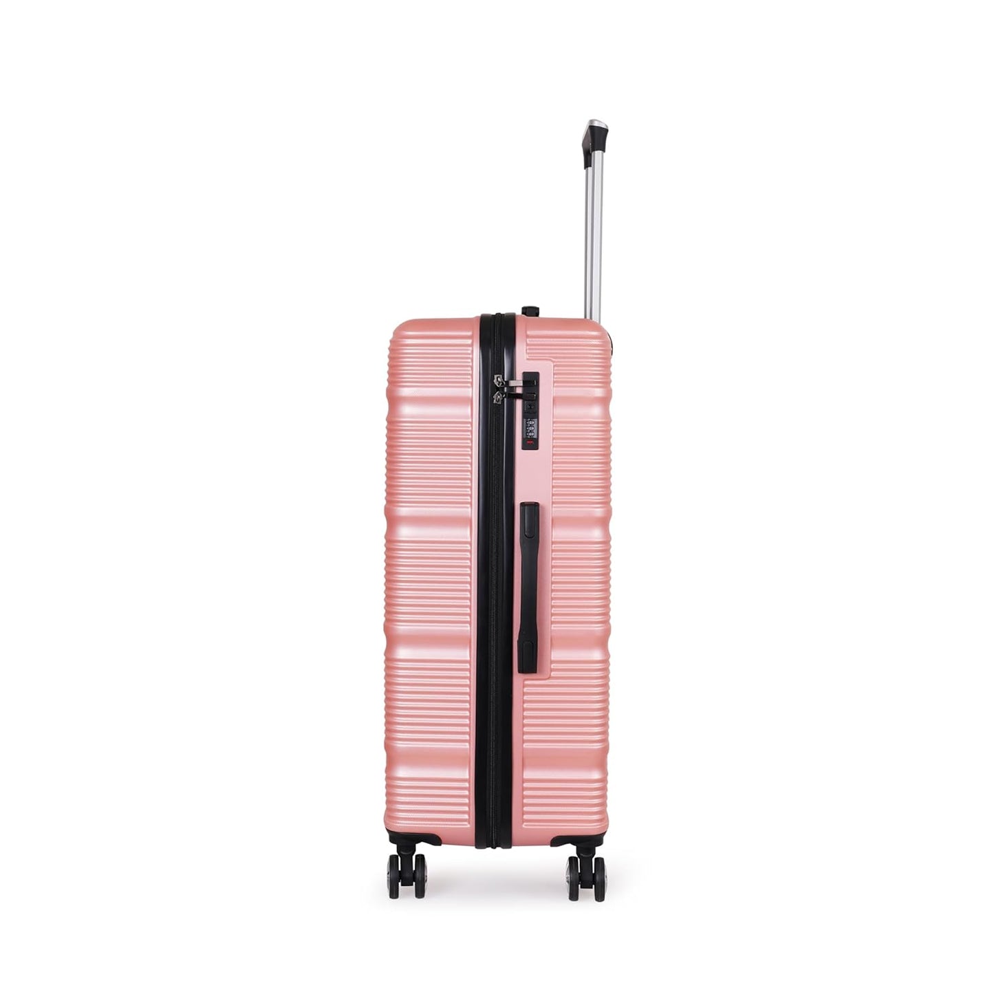 Spacewalk Gloster Hard Case ABS Luggage, Small, 50L, 8 Spinner Wheels, TSA Lock, Anti-Theft Zip, Lightweight & Durable, 3-Year Warranty, Made in India