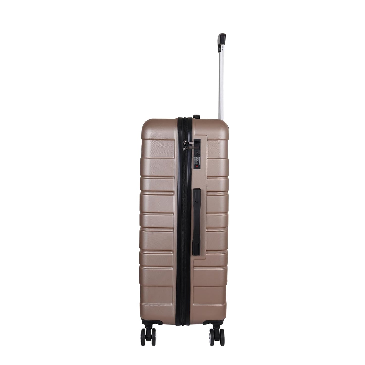 Spacewalk Tokyo Hard Case ABS Luggage, Set of 3 (S, M, L), 8 Spinner Wheels, TSA Lock, Anti-Theft Zip, Lightweight & Durable, 3-Year Warranty, Made in India