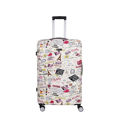 Spacewalk Cadillac Special Edition Hard Case Polycarbonate Luggage, 107ltr, Medium, 8 Spinner Wheels, TSA Lock, Anti-Theft Zip, Lightweight & Durable (3-Year Warranty)